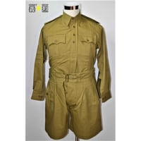 WW2イギリス軍カーキードリルユニフォーム上下セット・復刻品