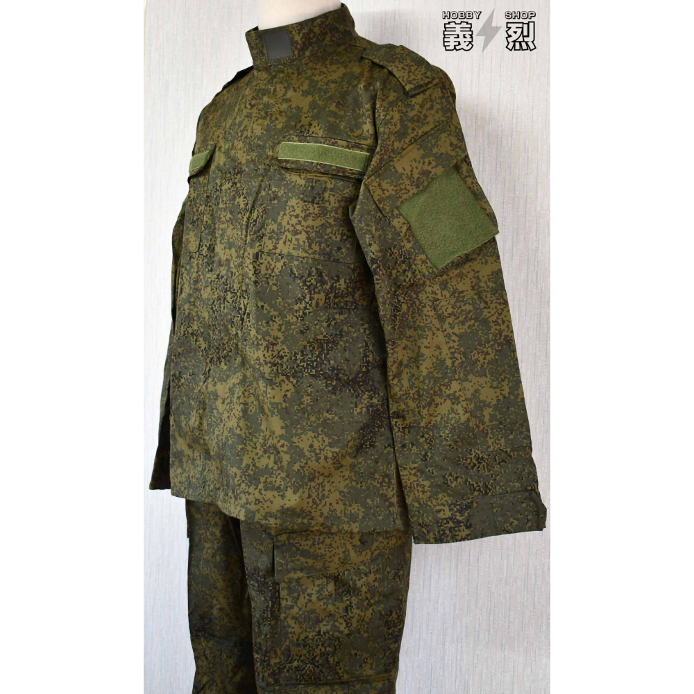 未使用　ロシア軍　北朝鮮軍　EMR迷彩服　上下セット　サイズM　プラント迷彩 ロシア軍EMR迷彩服 | 義烈