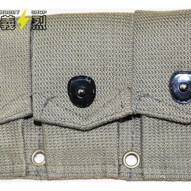 WW2米軍M1923カートリッジ・ベルト【OD色】・復刻品 | 義烈