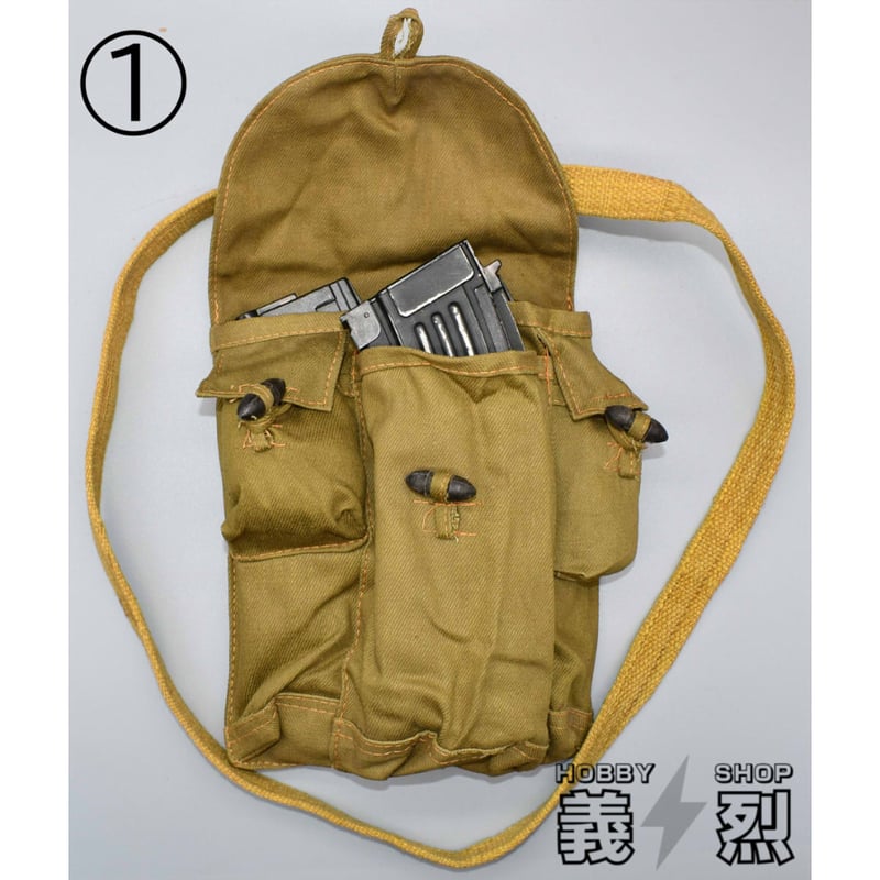 北ベトナム軍/解放戦線AK-47用3ポケットマガジンポーチ(中古品）① | 義烈