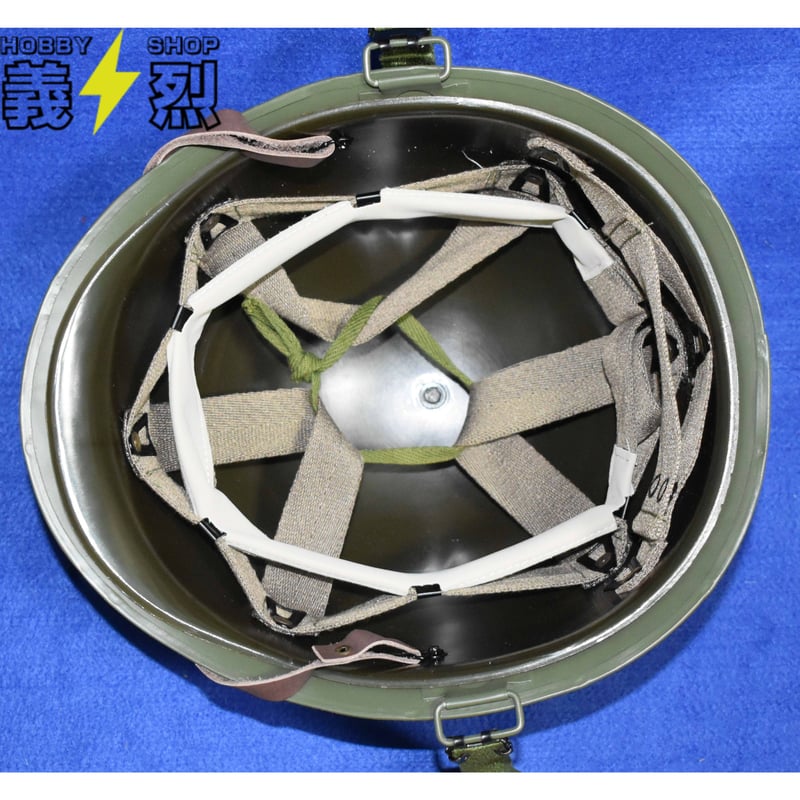 米軍M1ヘルメット・アメリカ軍〈ストラップOD色〉・復刻品 | 義烈
