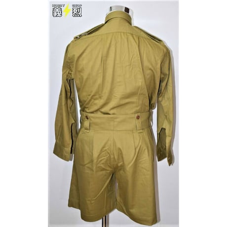 WW2イギリス軍カーキードリルユニフォーム上下セット・復刻品