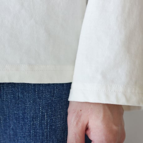 mvs cotton/center back long sleeve tshirt /white/size1.2.3