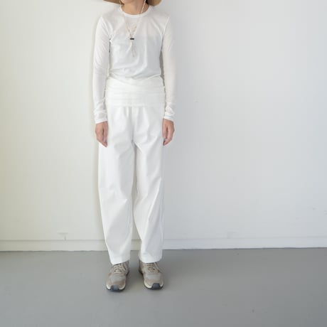 organic gauze tops/white