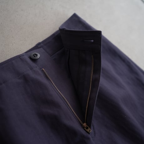 cotton herringbone work pants/faded navy