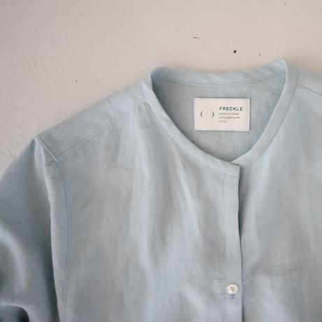 belgian linen shits one-piece/sax