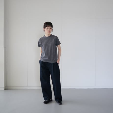 dry touch cotton/crew neck cut and sew/metal heather/size1.2.3