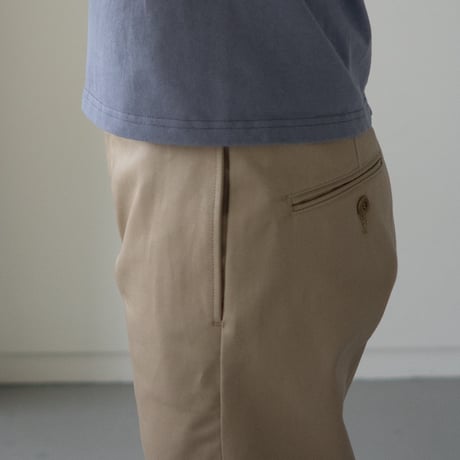 chino pants/straight pants/beige