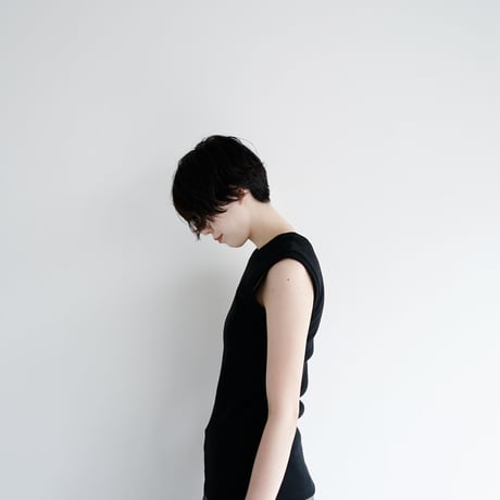 heavy fries cotton/tank top /black