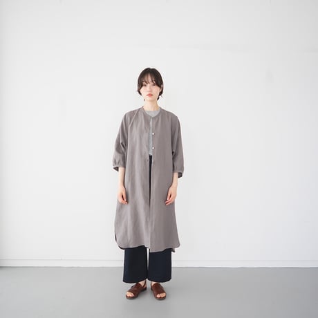 belgian linen shits one-piece/gray