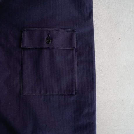 cotton herringbone  stocking wader/faded navy