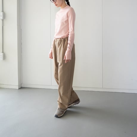 relaxed wide pants/beige