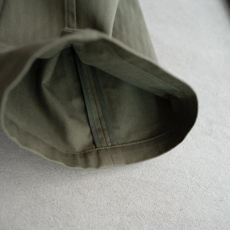cotton herringbone work pants/olive drab