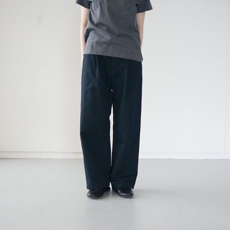 twill cotton linen/tack pants/phantom/size1.2