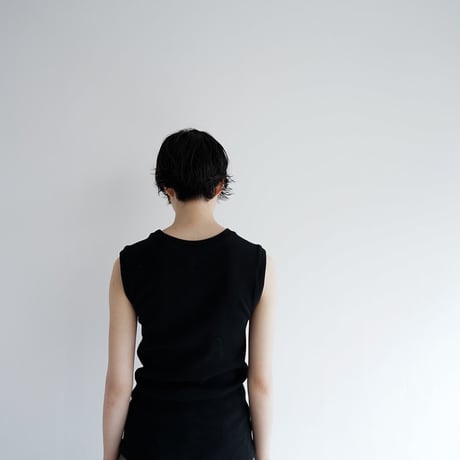 heavy fries cotton/tank top /black