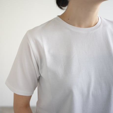 cotton silk/half sleeve tshirt / white/size 0.1.2