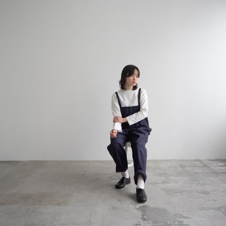 cotton herringbone  stocking wader/faded navy