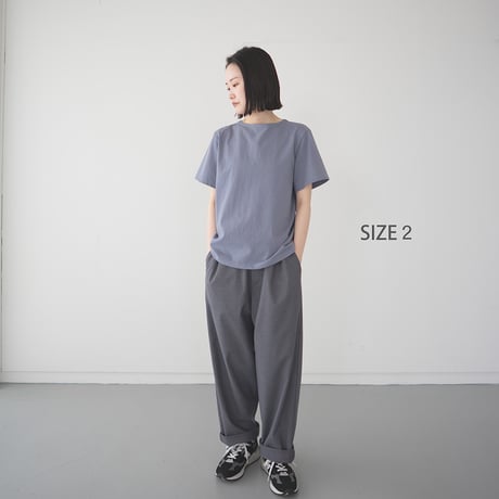 mvs cotton/center back tshirt /blue stone/size1.2.3