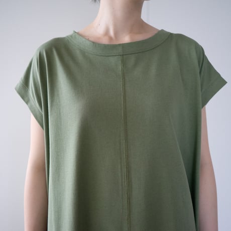 organic cotton flow one piece/vineyard green