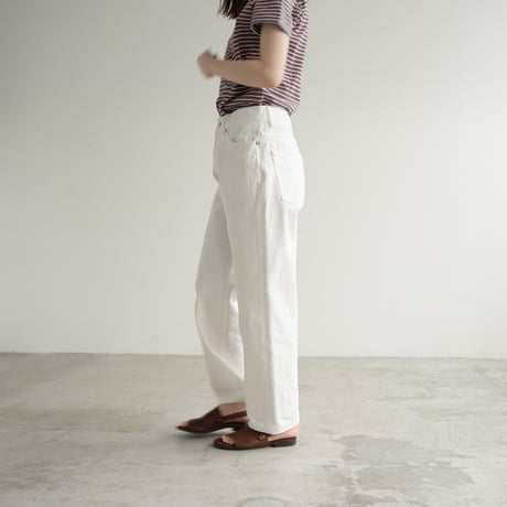 13.5oz straight jeans /off white/size28.31