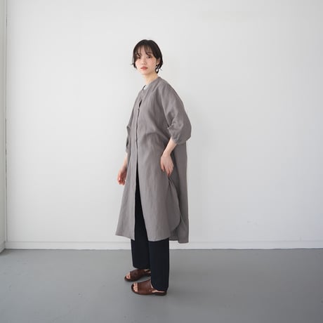 belgian linen shits one-piece/gray