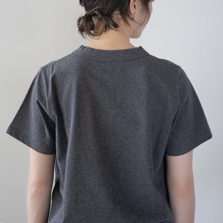 dry touch cotton/crew neck cut and sew/metal heather/size1.2.3