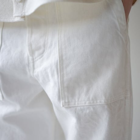 14oz.selvedgedenim jeans /baker pants/size1&2/white