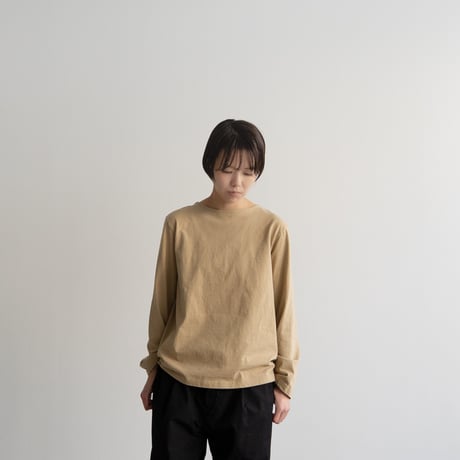 mvs cotton/center back long sleeve tshirt/ancient grain/size1.2.3
