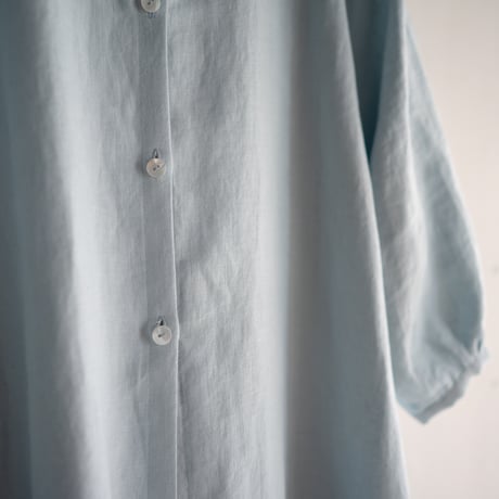 belgian linen shits one-piece/sax