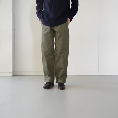 cotton herringbone work pants/olive drab