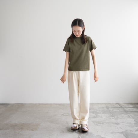 mvs cotton/center back tshirt /olivine/size1.2.3