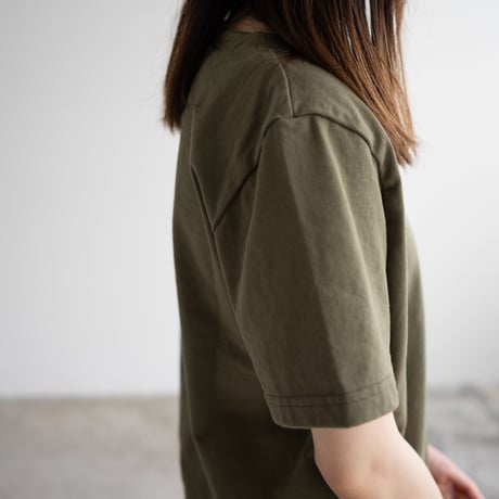 mvs cotton/center back tshirt /olivine/size1.2.3