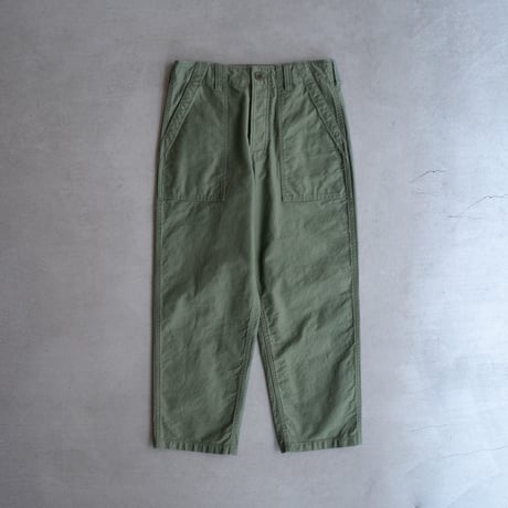 back satin/baker pants/hedge green/size1.2