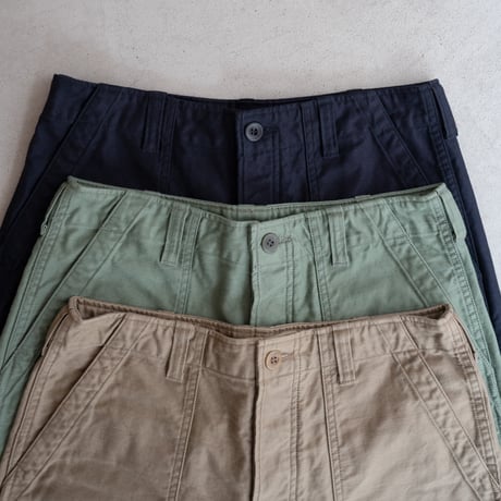 back satin/baker pants/hedge green/size1.2