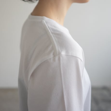 cotton silk/half sleeve tshirt / white/size 0.1.2