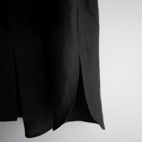 belgian linen shits one-piece/black