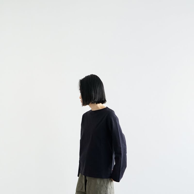 mvs cotton/center back long sleeve tshirt /dark