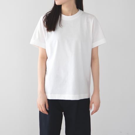 dry touch cotton/wide collar sleeve binder tee/off white/size1.2