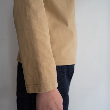 mvs cotton/center back long sleeve tshirt/ancient grain/size1.2.3