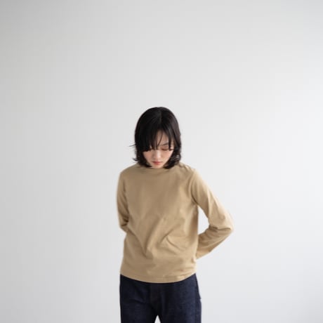 mvs cotton/center back long sleeve tshirt/ancient grain/size1.2.3