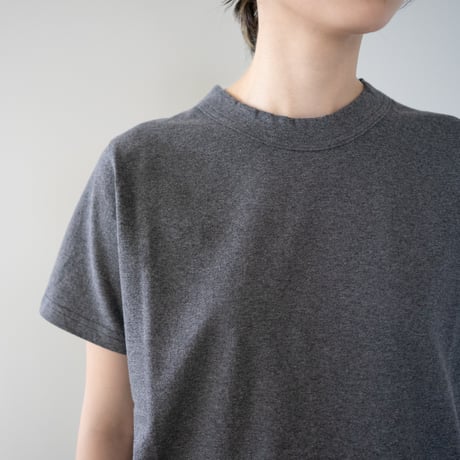 dry touch cotton/crew neck cut and sew/metal heather/size1.2.3