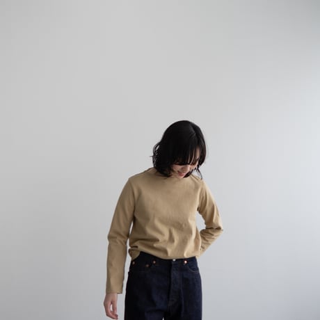 mvs cotton/center back long sleeve tshirt/ancient grain/size1.2.3
