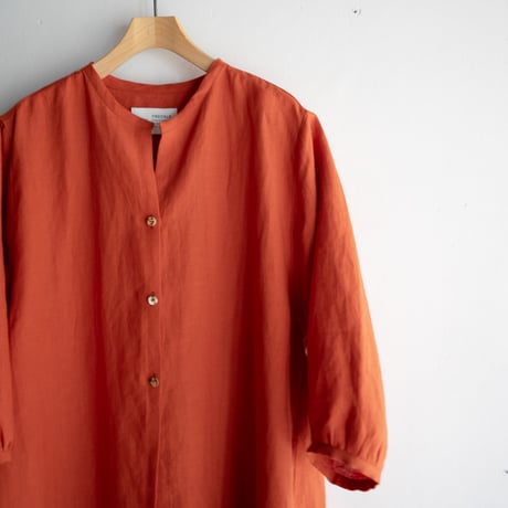 belgian linen shits one-piece/brick