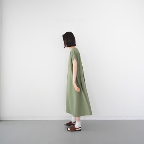 organic cotton flow one piece/vineyard green