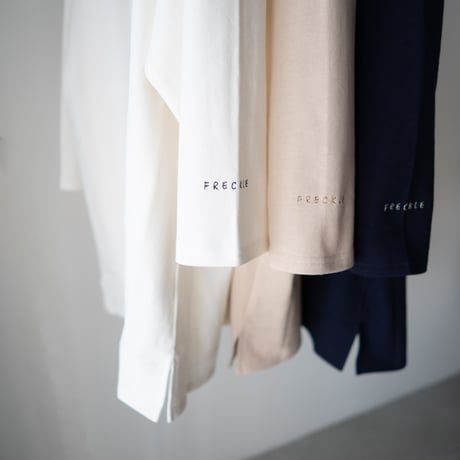 mid-length heritage Basque shirt/off white