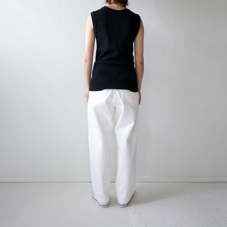 heavy fries cotton/tank top /black