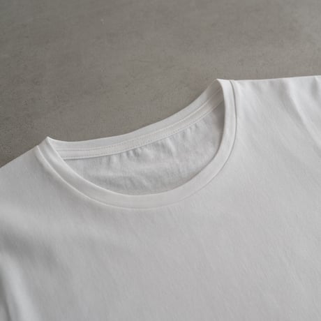 cotton silk/half sleeve tshirt / white/size 0.1.2