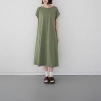 organic cotton flow one piece/vineyard green