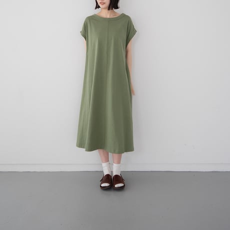 organic cotton flow one piece/vineyard green