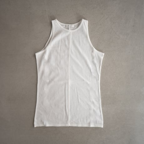 organic gauze sleeveless top/white